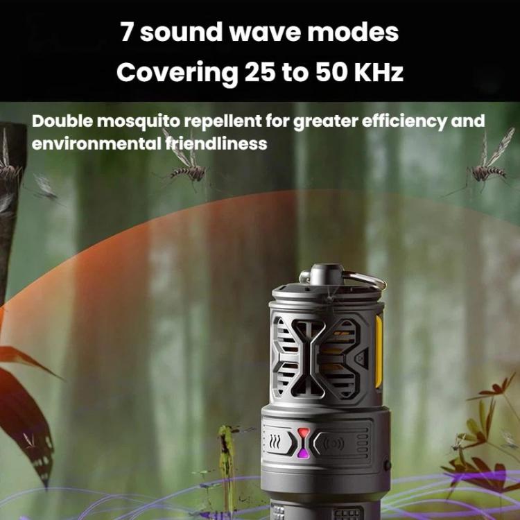 Portable mosquito repellent heater with sound-speaker face and top vented housing