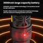 Portable mosquito repellent heater with illuminated indicator lights and circular base details