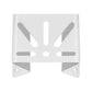 White corner mounting bracket for security camera with vented cutouts