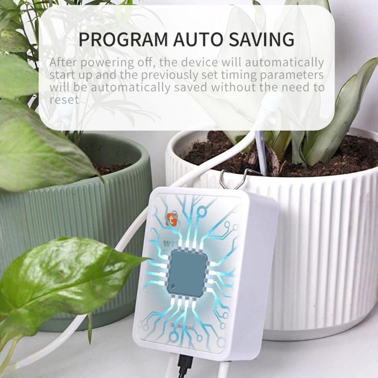 Tuya-Compatible WiFi Smart Automatic Drip Irrigation System with Dual Pump Supports Up to 16 Pots, Adjustable Drip Arrow Version, Adjustable Drip Heads Version, Drip Arrow Version