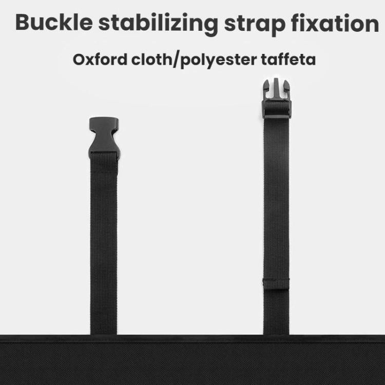 Car door protection cover buckle stabilizing strap set, black
