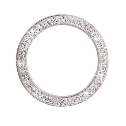 Car One-Touch Start Diamond-Embellished Trim Ring Sticker