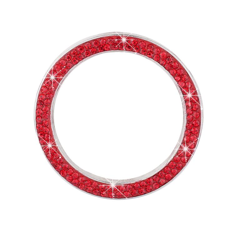 Car One-Touch Start Diamond-Embellished Trim Ring Sticker