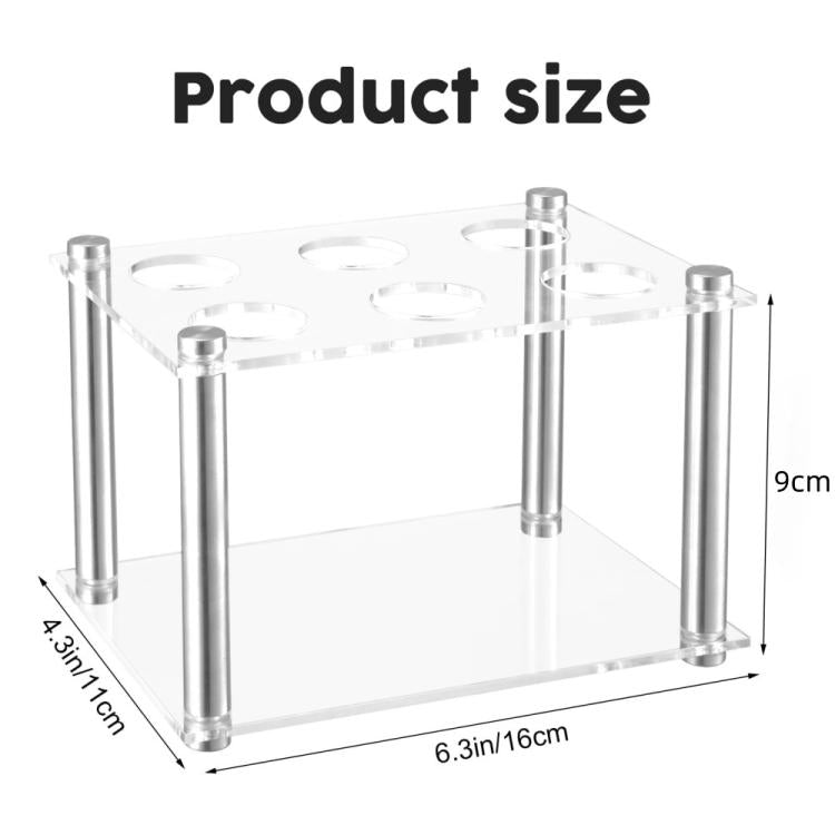 6-Slot Acrylic Spice Box Square Storage Rack For Cirkul, YX212