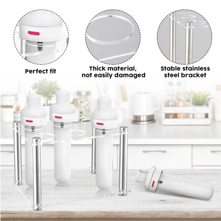 6-Slot Acrylic Spice Box Square Storage Rack For Cirkul, YX212