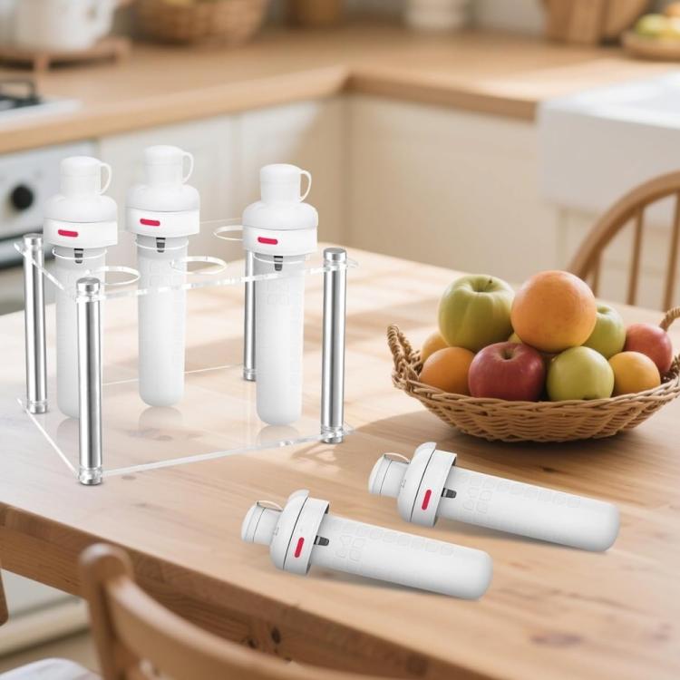 6-Slot Acrylic Spice Box Square Storage Rack For Cirkul, YX212