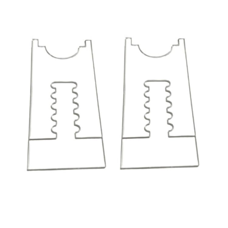 Clear acrylic adjustable spacer pads, 5-slot, two-piece set