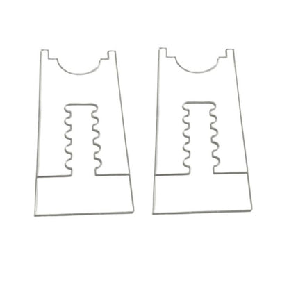 Clear acrylic adjustable spacer pads, 5-slot, two-piece set