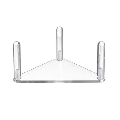 2pcs /Set Easy-Assembly Triangular Acrylic Ball Rack, Transparent 1pc, Transparent 2pcs /Set, Black 1pc, Black 2pcs /Set