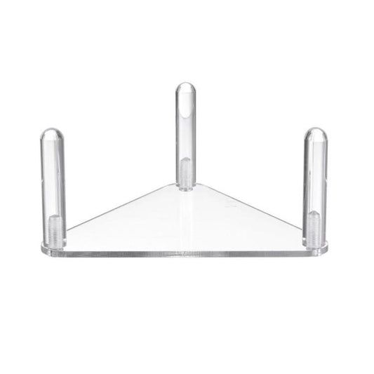 2pcs /Set Easy-Assembly Triangular Acrylic Ball Rack, Transparent 1pc, Transparent 2pcs /Set, Black 1pc, Black 2pcs /Set