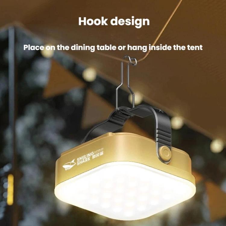 SMILING SHARK LY-8307 Outdoor LED Camping Light Solar-Powered Handheld Lamp With Hook