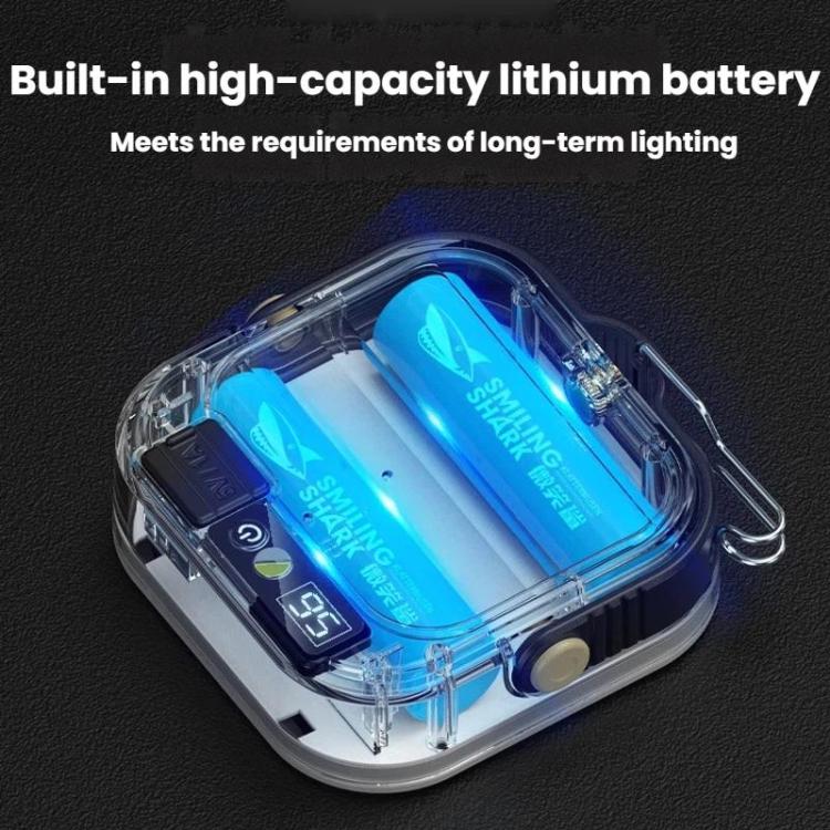 SMILING SHARK LY-8307 Outdoor LED Camping Light Solar-Powered Handheld Lamp With Hook