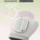 Portable hand massager glove with central control buttons and wrist strap