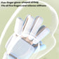 Five-finger glove-shaped airbag hand massager with finger cushions