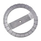Metal fuel tank cap removal tool, circular ring with long flat bar and hole