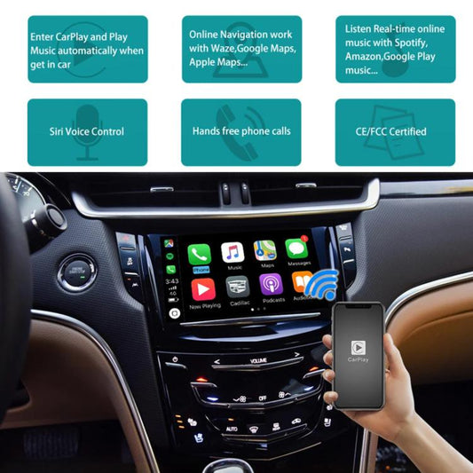 Wireless CarPlay Module Decoder For Cadilac XTS / ATS / SRX / CTS / XT5 2014-2017, WZGM-1