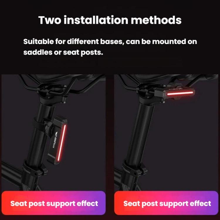 Outdoor Bike Colorful Taillight Night Warning Light For Mountain & Road Bikes, SMILING SHARK CW-D386A Basic Version, SMILING SHARK CW-D386B Smart Version
