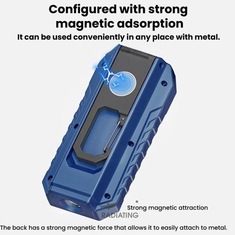 SMILING SHARK GZ-5126-S Digital Display Magnetic Flashlight With Hook Outdoor High-Brightness Work Light