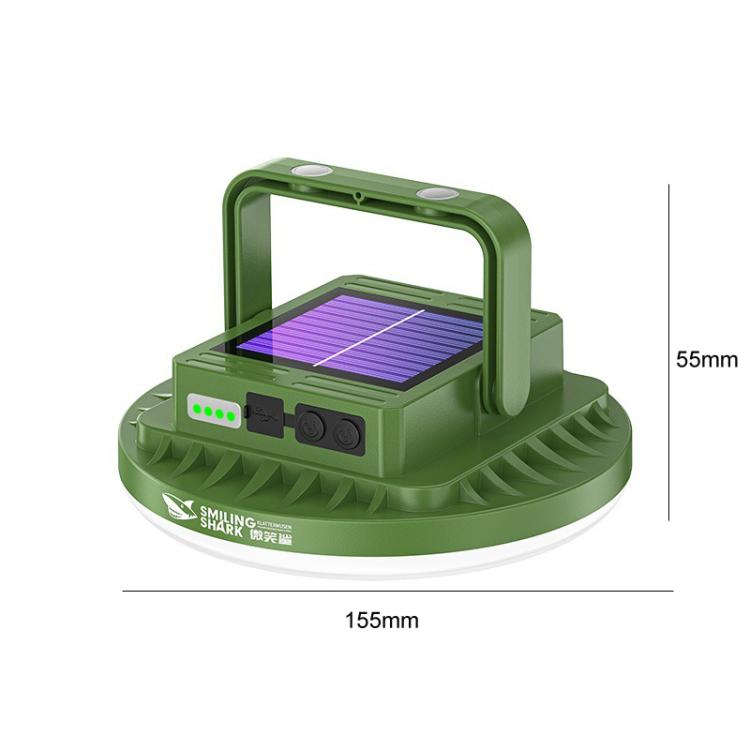 SMILING SHARK LY-8336-S Solar-Powered Camping Light Portable Outdoor Lighting Lamp, Small, Large
