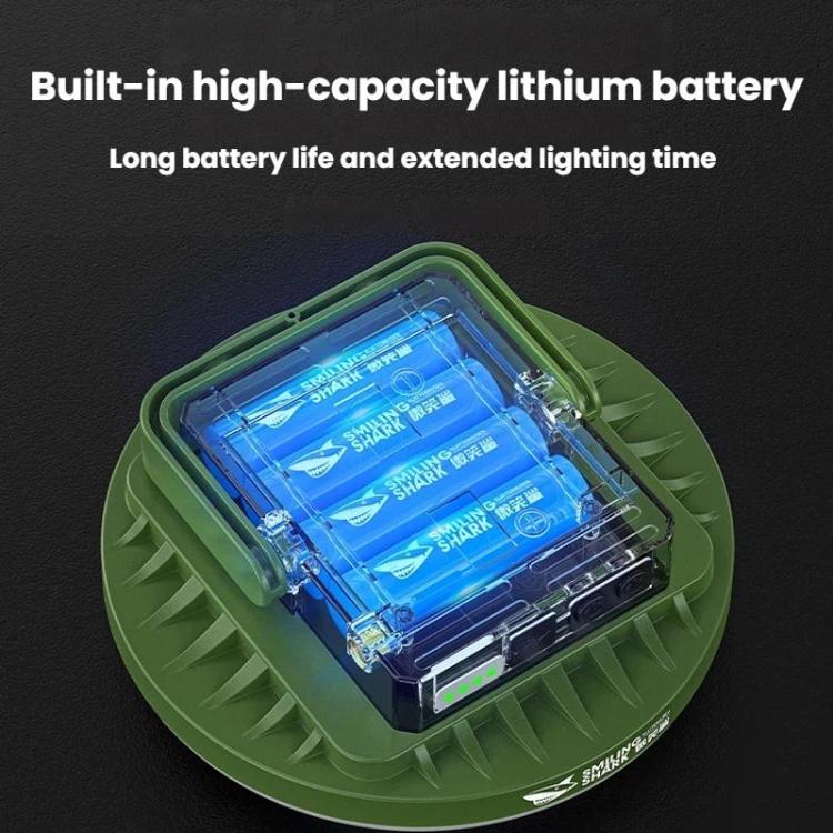 SMILING SHARK LY-8336-S Solar-Powered Camping Light Portable Outdoor Lighting Lamp, Small, Large