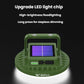 SMILING SHARK LY-8336-S Solar-Powered Camping Light Portable Outdoor Lighting Lamp, Small, Large