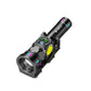 SMILING SHARK High-Brightness Flashlight With Power Display Outdoor Long-Range Spotlight, Rainbow Side Light, COB Side Light