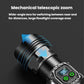 SMILING SHARK High-Brightness Flashlight With Power Display Outdoor Long-Range Spotlight, Rainbow Side Light, COB Side Light