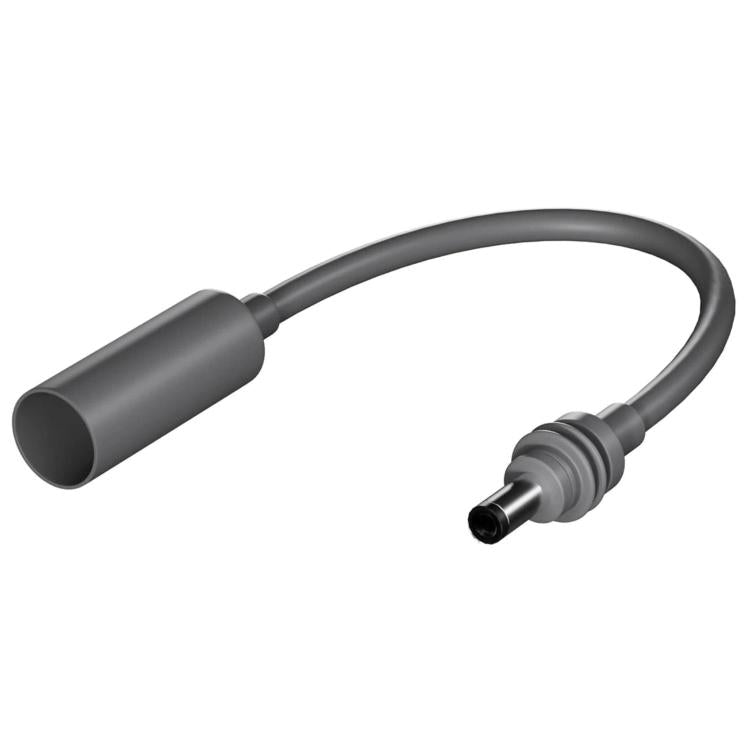 18AWG DC male-to-female adapter cable, 0.2m, with cylindrical connectors