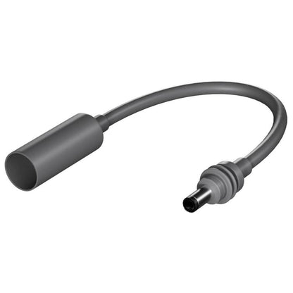 18AWG DC male-to-female adapter cable, 0.2m, with cylindrical connectors