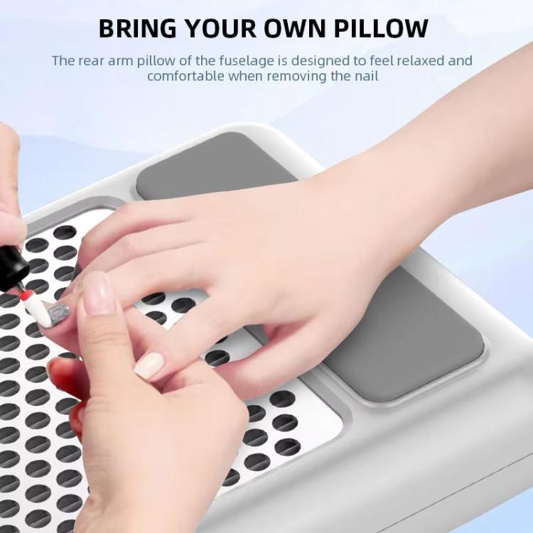 BLUEQUE 80W High Power Rechargeable Low-Noise Nail Dust Collector, US Plug, EU Plug