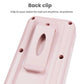 Pink nail file back clip attachment with belt-wear loop holes