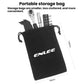 ENLEE bike ratchet wrench repair kit storage bag with tools, black pouch and drawstring