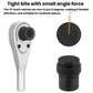 Bike ratchet wrench head with tight-angle bite and black storage cap