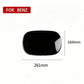 Fuel tank cap cover, glossy black oval cover panel