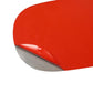 Fuel tank cap cover, black oval insert with gray rim on red car