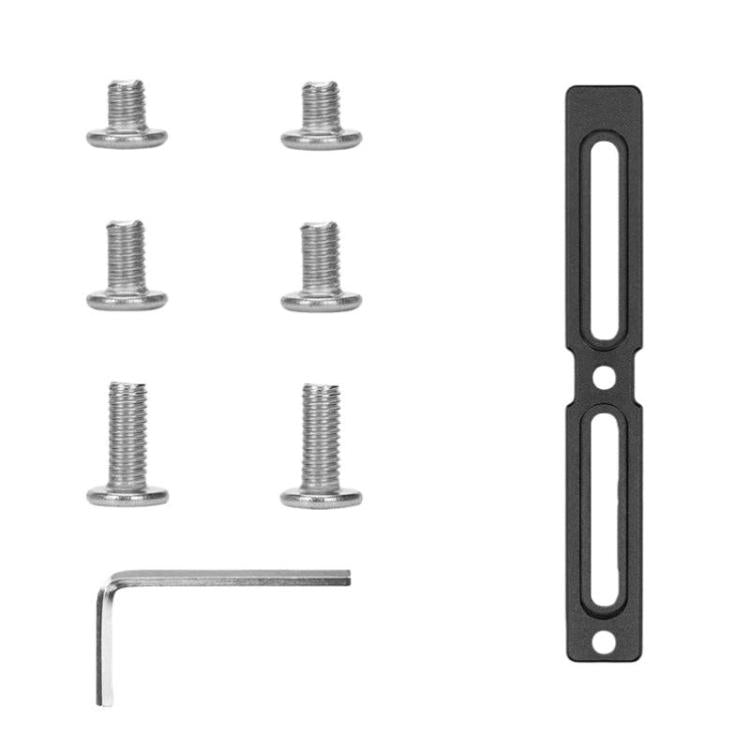 Black short bike water bottle cage hole adjuster bar