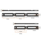 ENLEE adjustable bottle cage bar size diagram, black with oval holes and markings