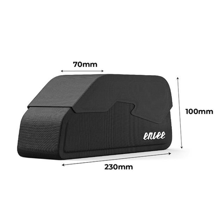Magnetic flip-top bike front frame tube bag, black with enve logo, 230 x 100 x 70 mm