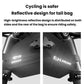 Black waterproof bike seat bag with reflective strip and quick-release mount