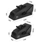 Black waterproof bike seat bag dimensions with strap mount and buckles
