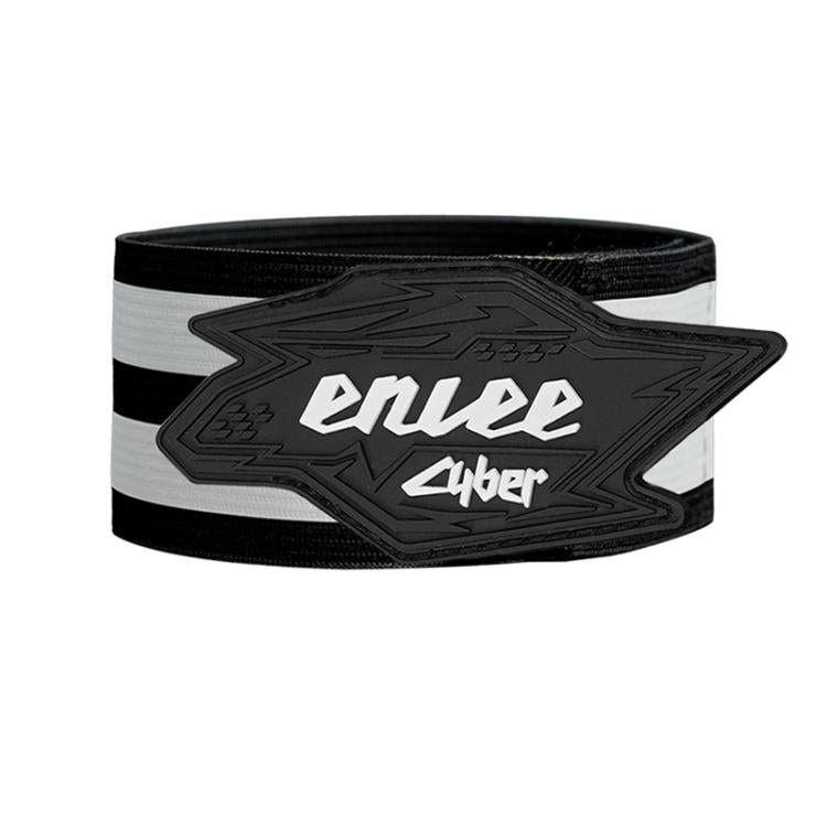 Black reflective ankle strap with ENLEE logo and contrast panels