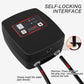 Black WiFi misting system controller with ports and water tube connection point