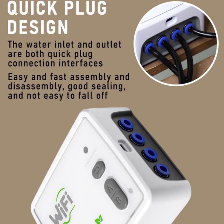 WIFI Smart Dual-Pump Automatic Watering System Cell Phone Remote Control Watering Device, Adjustable Drip Arrow USB, Adjustable Drip Arrow US Plug, Adjustable Drip Arrow UK Plug, Transparent Drip Arrow USB, Transparent Drip Arrow US Plug               ...