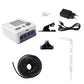 Automatic plant watering kit with dual pumps, controller, and transparent drip arrow tubing