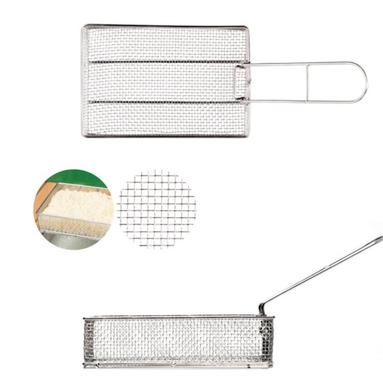 COOL CAMP camping stainless steel foldable strainer basket with wire mesh frame