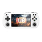 White retro handheld game console front view with touchscreen and ABXY face buttons