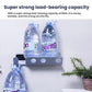 Gray wall mount hair dryer nozzle holder with two slot openings, holding items.