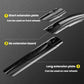 Expandable MTB mudguard extension plates in carbon-textured black