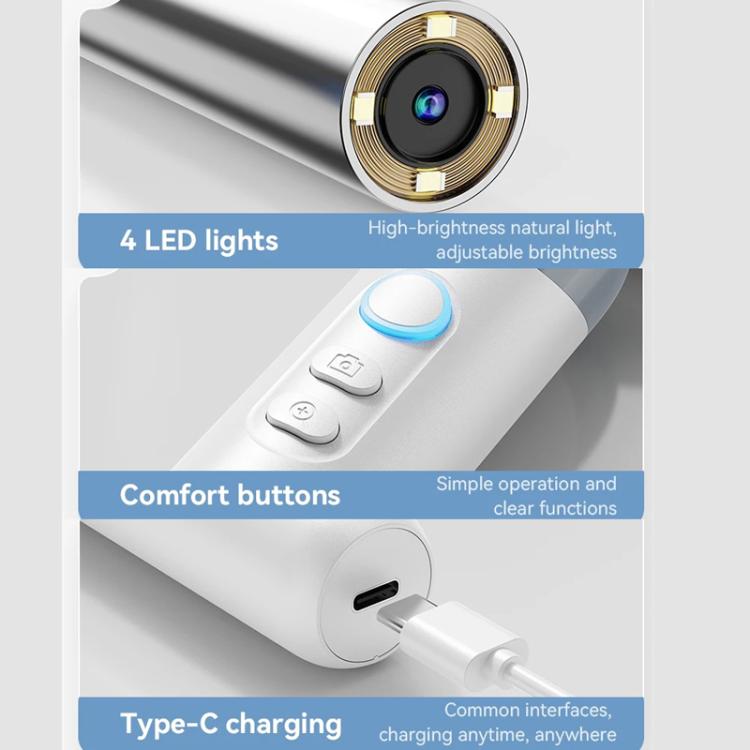 Ear Camera Wit IPS Display 1080P Camera Ear Check Portable Inspector, Q10