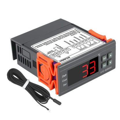 STC-8080A+ Digital Temperature Controller for Refrigeration with Defrost Function & Alarm, for Cold Room, Commercial Freezer, STC-8080A+ 220V